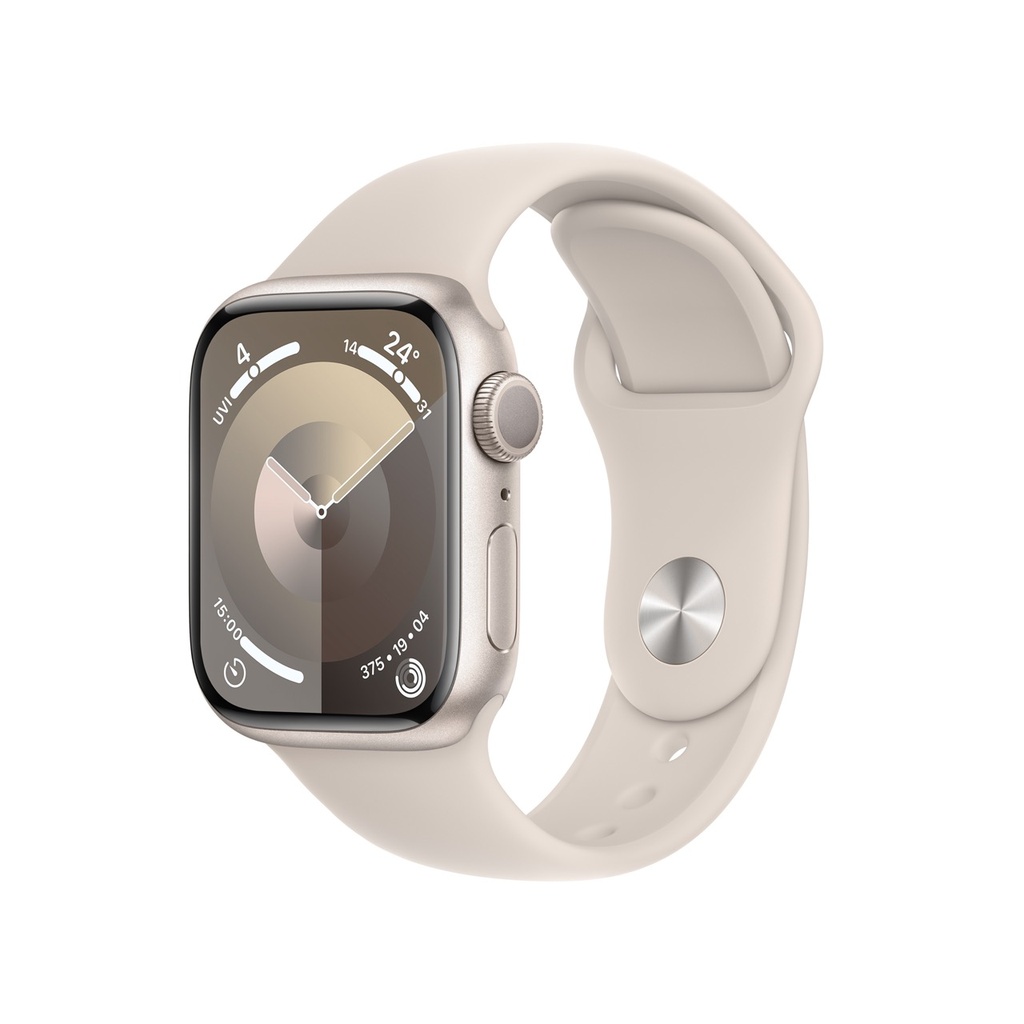 Apple Watch Series 9 Starlight Aluminium Case with Starlight Sport Band JumpPlus